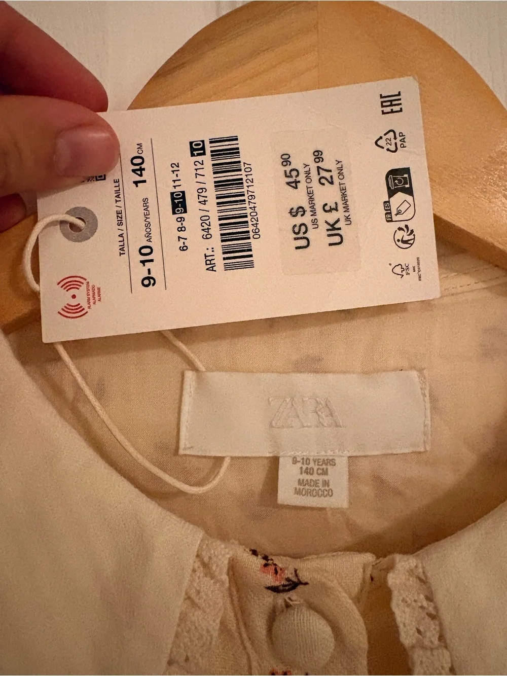 NWT Zara Girls Floral Casual Dress